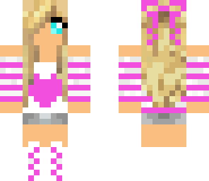 cute pink heart girl