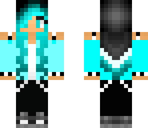 blue and black hair