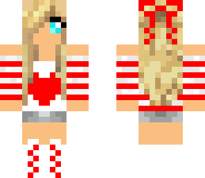 cute red heart girl 