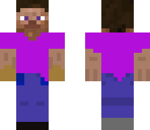 purple shirt steve