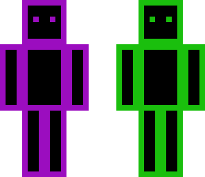 tri-faced neon man