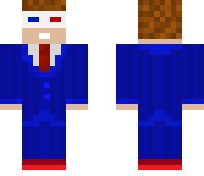 tenth doctor with 3d glasses and blue suit