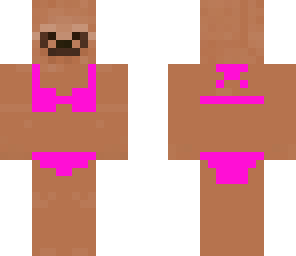 sloth in a bikini