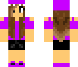 purple hippo girl
