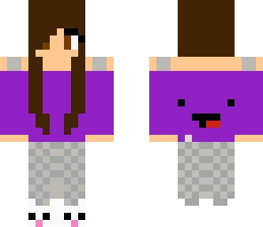 girl in her pajamas