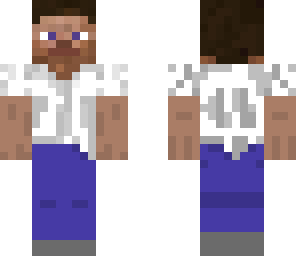edited steve with a white shirt