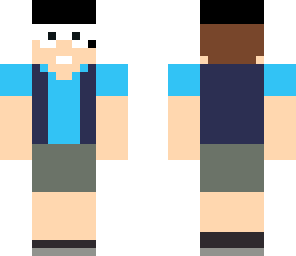 dipper in blu scout suit