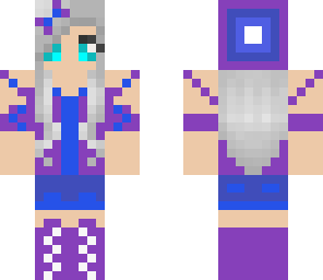 girl with purple
