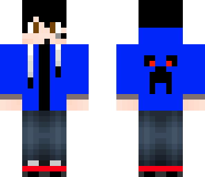 blue emo with headset