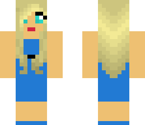 blue dress girl