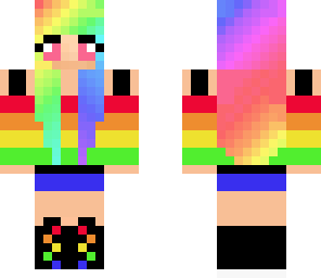 fun rainbow girl