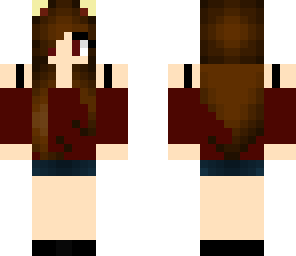 brunette scene girl