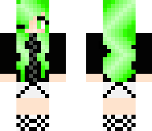 lime green gamer girl