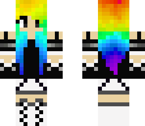 rainbow hair skythegirlrs