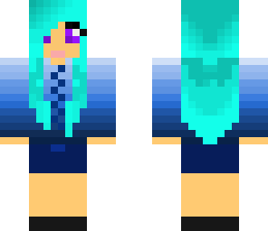 cool blue girl