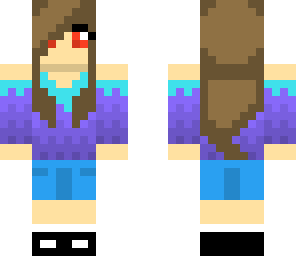 blue and purple girl