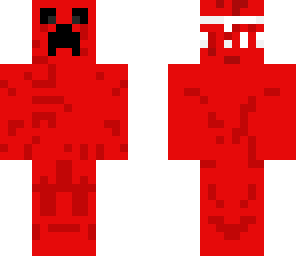 red creeper with tnt helmet