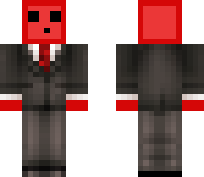 red slime in a suit