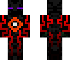 enderman tron red