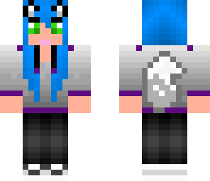arctic wolf girl blue