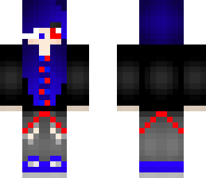 blue and red hoodie girl