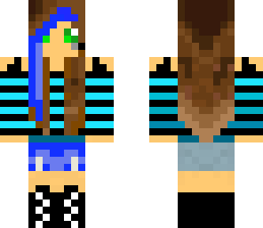 changed cute blue girl