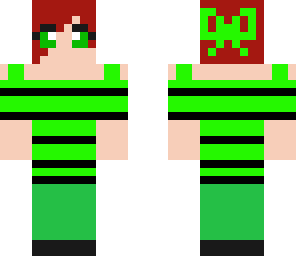 girl in green