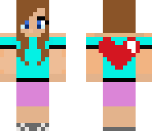 cute summer heart girl