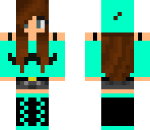 blue moustache girl