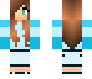 cute girl blue skin