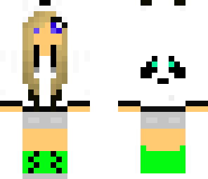 panda loving girl