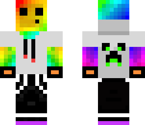 Rainbow Slime Dj Minecraft Skin