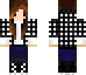 liz plaid hoodie -grey- edit2