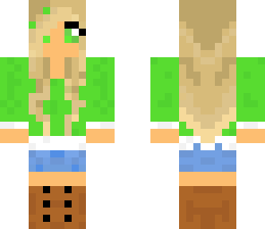 blonde green girl fixed