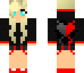 red and black girl