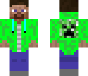 steve creeper hoodie jacket