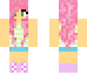 pink haired chick