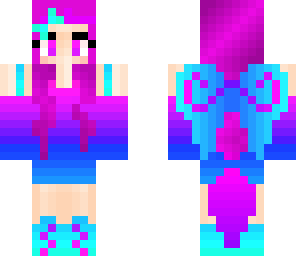 girll wit wings and tail