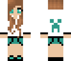cute creeper hoodie girl