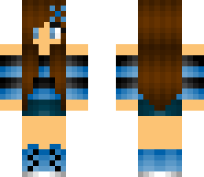 pretty girl in blue
