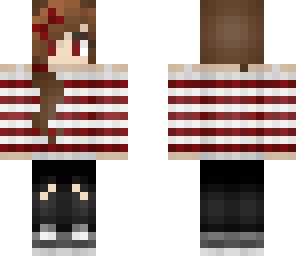 red stripe girl edit