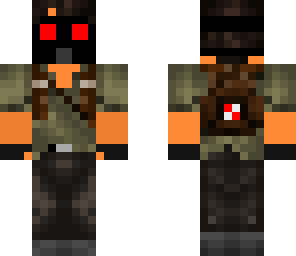 random guy with gas mask