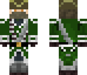 green coat