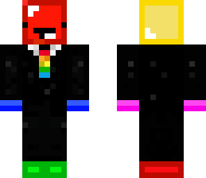 colorful derp in suit