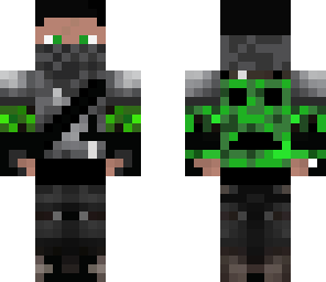 creeper hunter with creeper face on back