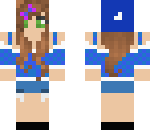 booty short blue girl