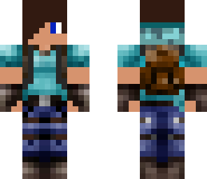 cool backpacking guy skin
