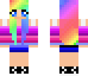 pretty colorful girl