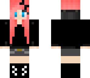 pink hair girl