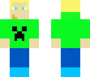 blond boy with creeper hoddie